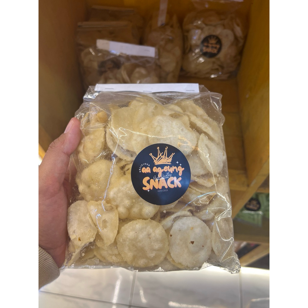 

KERIPIK CIRENG ( Cireng Kering ) Asin 250gram
