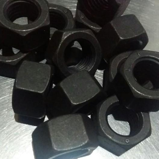 Mur Baja M16 Mur Baja Hitam High Tensile Nut 16mm