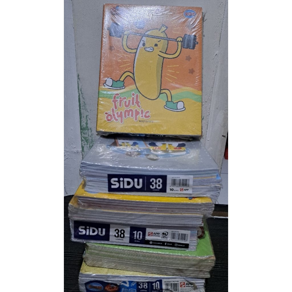 

Buku Tulis SIDU 38 Lembar – 1 Pack Isi 10 Buku