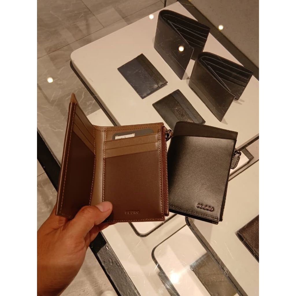 500038 Dompet Card Holder Leather Pria PEDRO 100% Original
