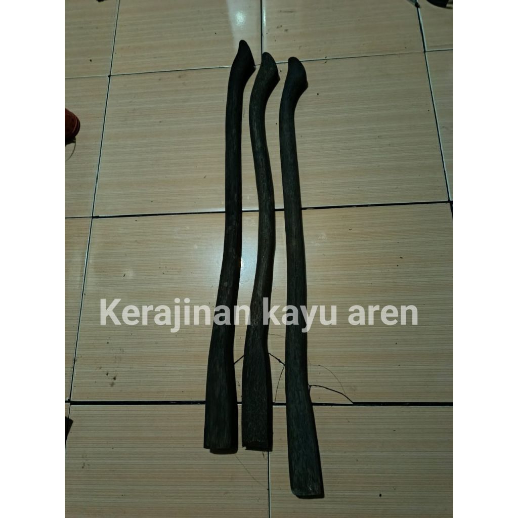 gagang cangkul kayu aren hitam/doran cangkul ruyung hitam