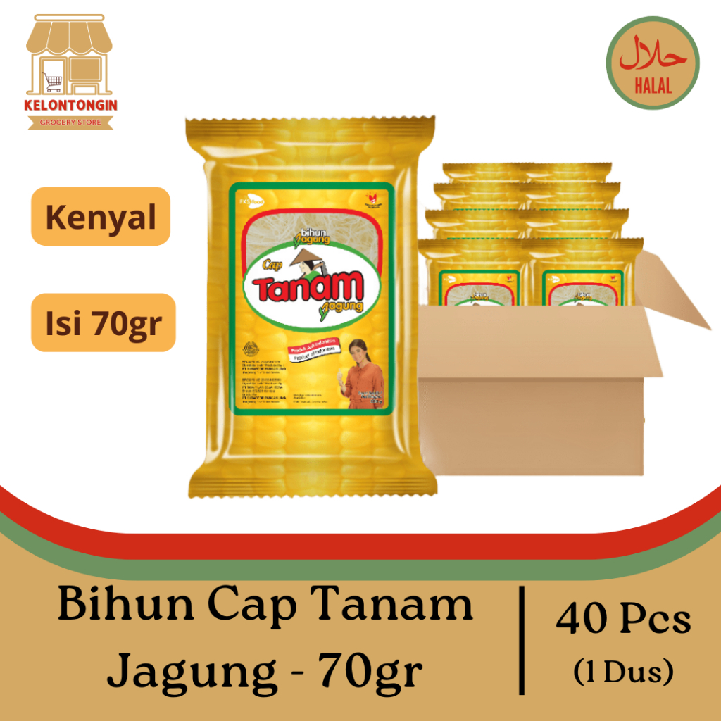

Bihun Cap Tanam Jagung 1 Dus isi 40 Pcs - 70gr / Bihun Masak / Bihun Kenyal