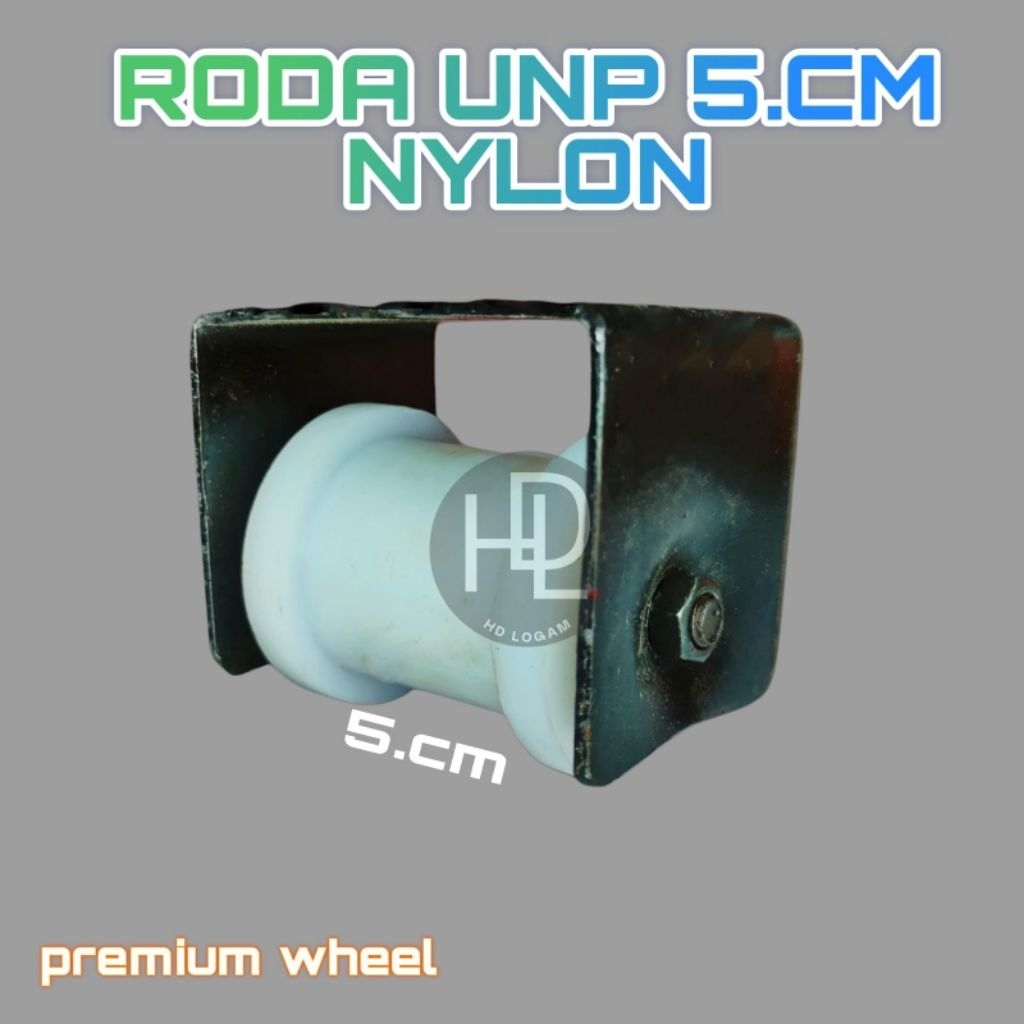 (GROSIR)Roda UNP Nilon//Roda pagar pintu gerbang UNP Nilon