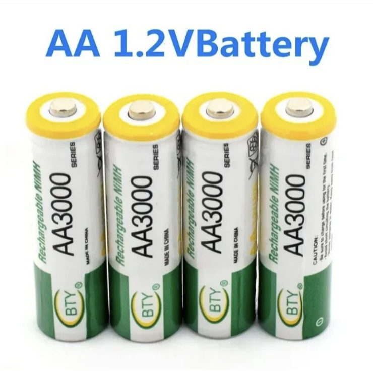 Pelove_Night Baterai Bty Aa 3000Mah Rechargable Battery Nimh Original Baterebaterai Bty Aaa 1350Mah