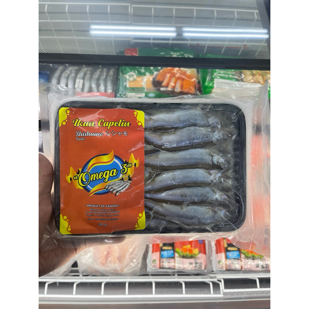 Ikan Capelin Omega3 | Ikan Capelin Frozen Berat Bersih 350gram