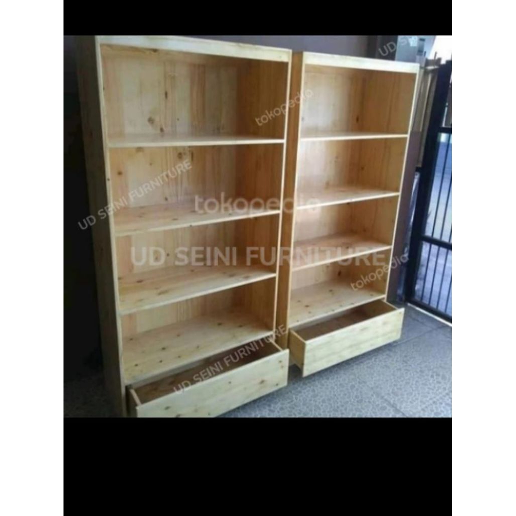 rak buku serbaguna rak mainan rak kayu jati Belanda