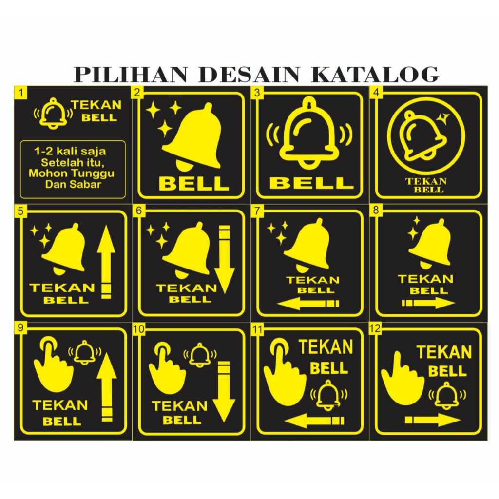 

Papan Tanda Bell Akrilik / Sign Board Bell Akrilik Outdoor Waterproof