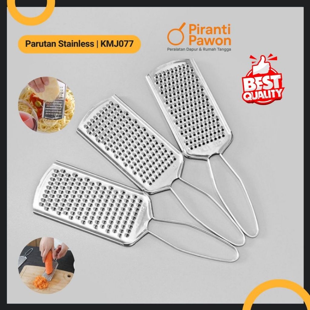 Piranti Pawon Parutan Keju & Kentang Stainless Steel / Parutan Set Keju & Kentang Multifungsi