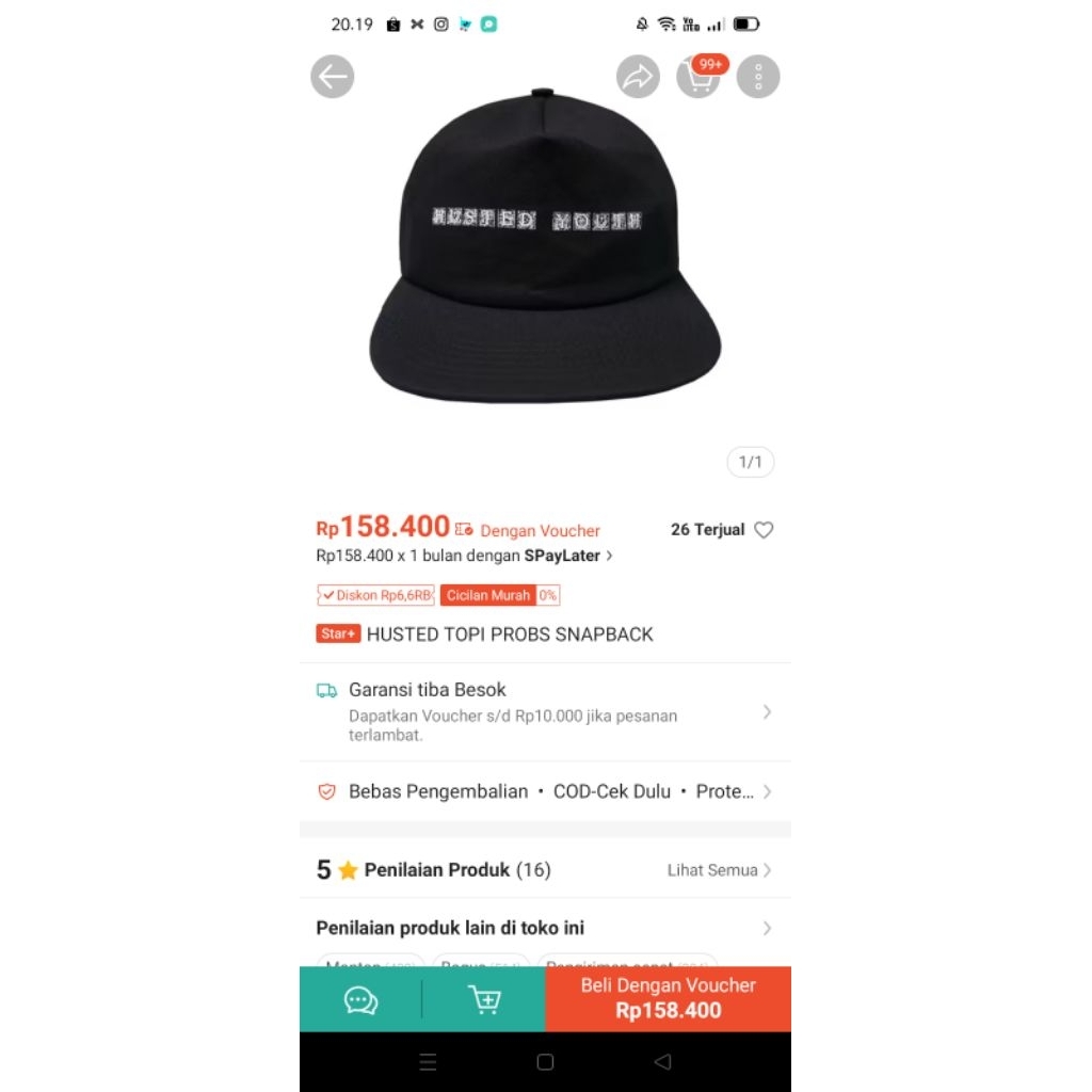 HUSTED YOUTH ( snapback ) Original