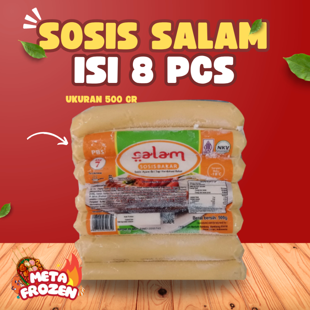 

Sosis Salam Jumbo Isi 8 - Makanan Bakar Lezat