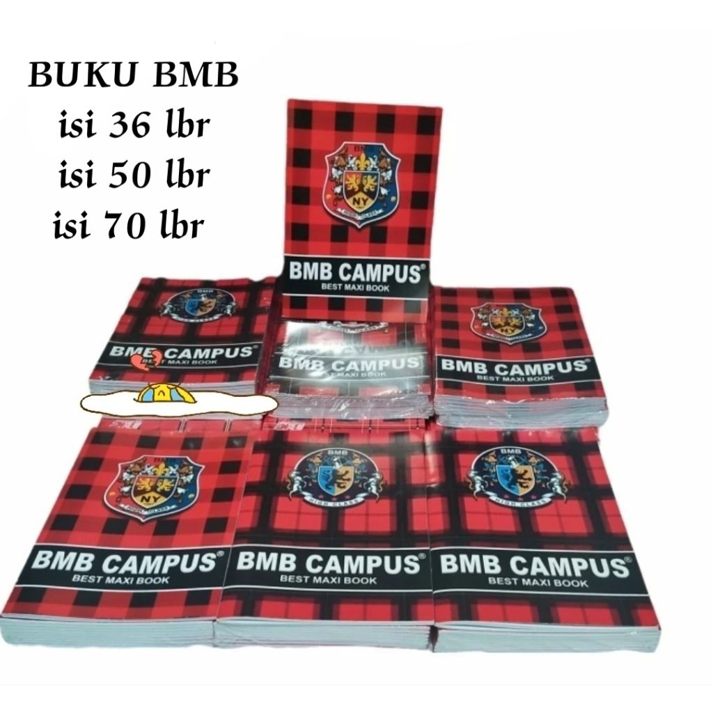 

Buku Tulis BMB Campus 50 Lembar Boxy ( 17.5 X 25 cm ) / Bks ( 10 Pcs )
