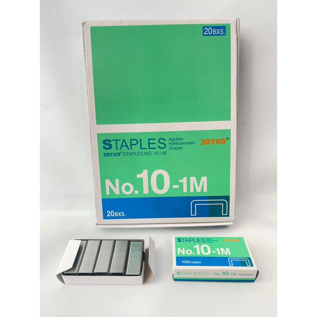 

Isi Staples Joyko No 10 Kecil - 1 Pack 20 Boxs