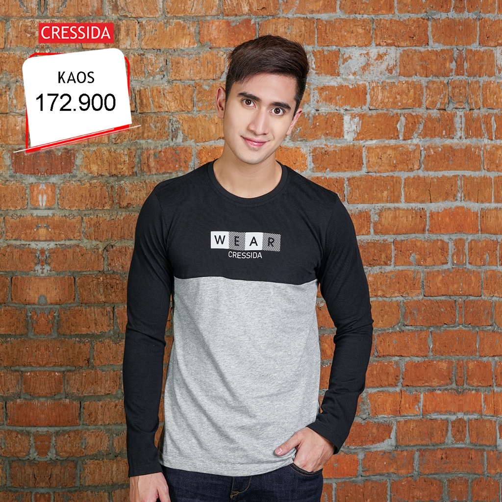 CRESSIDA Promo Kaos Pria Reguler Baju Cowok Cressida Original