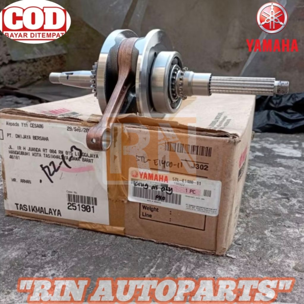KRUK AS CRANKSHAFT ASSY 5TL MIO SPORTY SMILE SOUL FINO NOUVO Z LELE KARBU ORIGINAL 5TL-E1400-10