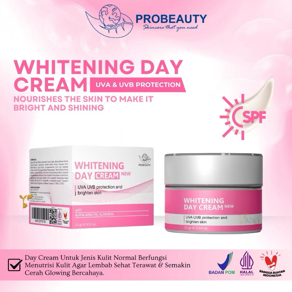 Probeauty Whitening Day Cream | Pemutih Extra 3x super glowing