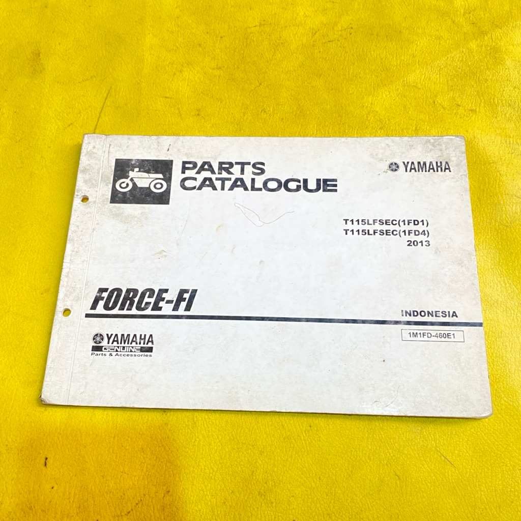buku part Catalog original Yamaha Force Fi injeksi 2013