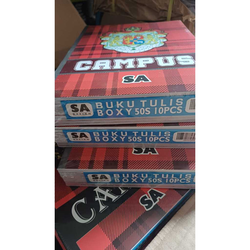 

Buku Tulis Panjang/BOXY SA Campus Kotak Merah 50 lembar (10pce)
