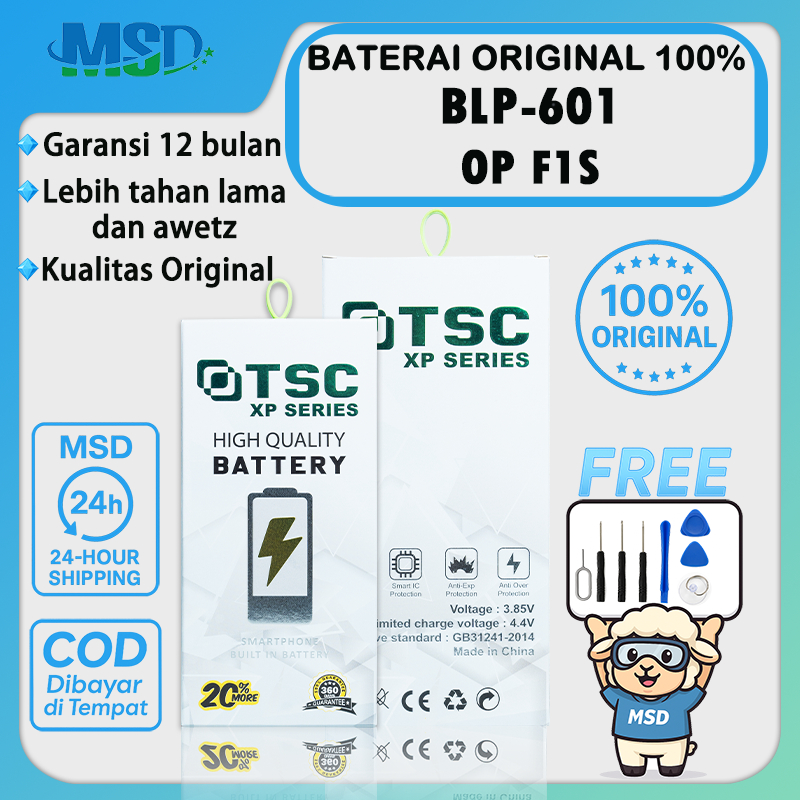 MSD BATERAI 100% ORIGINAL BLP-601 FOR  OPPO F1S BATRE BATERAI BATTERY