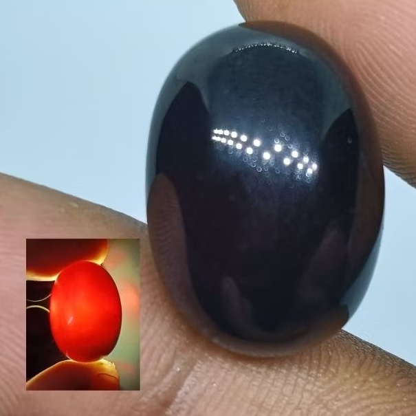 Batu Yaman Wulung Hitam Pekat , Natural