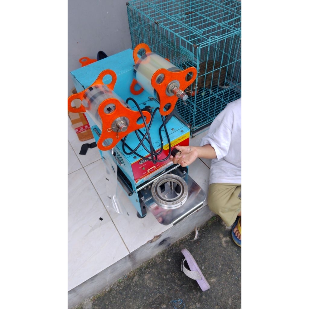 cup sealer semi otomatis