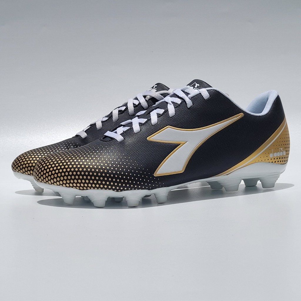 Diadora Pichichi 7 FG Original Sepatu Sepak Bola 100% Ori BNIB Black Soccer Football Firm Ground