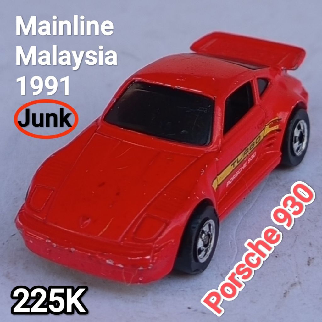 Hot Wheels Vintage Porsche 930 ban Blackwall Loose