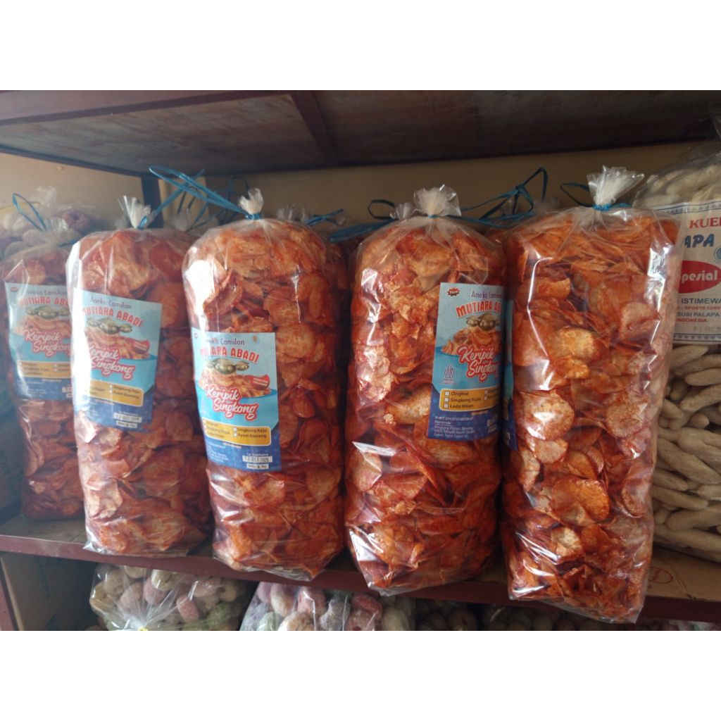

Keripik Singkong Bumbu Balado Rujak 1Kg