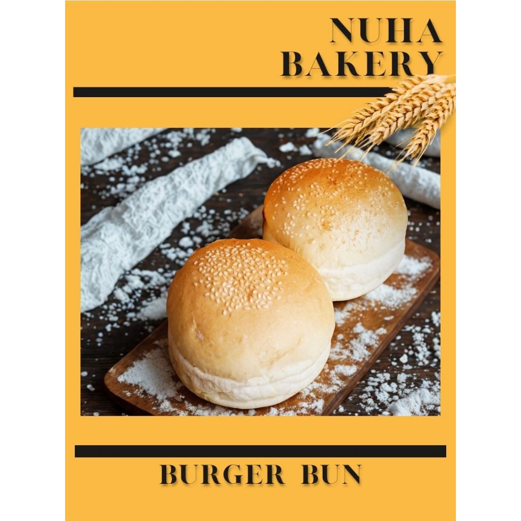 

Roti Burger Bun 10 cm 85 Gram , Roti Bun Dengan Taburan Wijen Pada Topping Roti