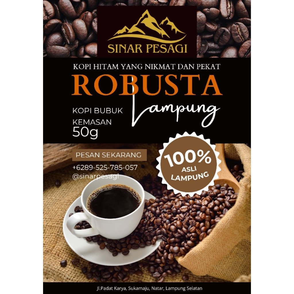 

Kopi Robusta Lampung Asli tanpa Campuran untuk Pecinta Kopi