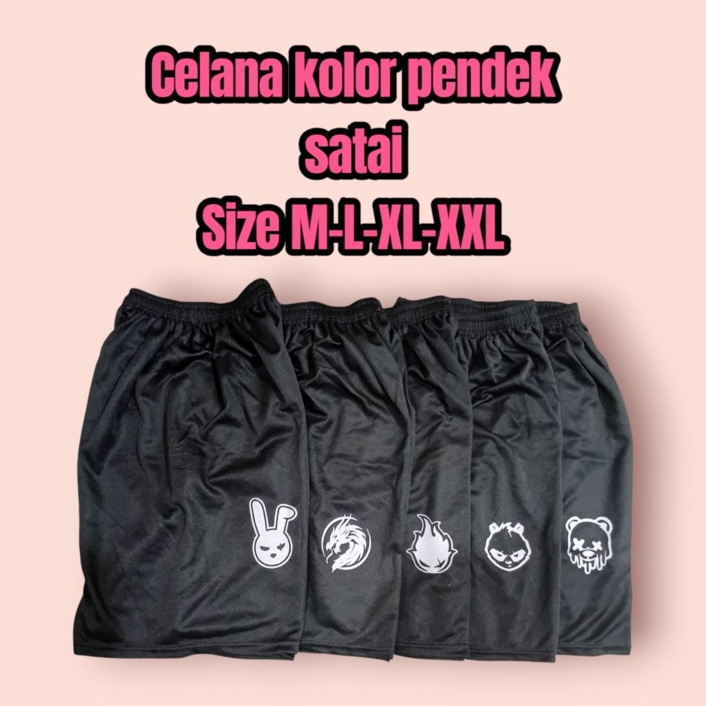 CELANA PENDEK KOLOR SANTAI TERMURAH LANGSUNG DARI KONVEKSI CELANA PENDEK SEHARI-HARI, CELANA OLAHRAG