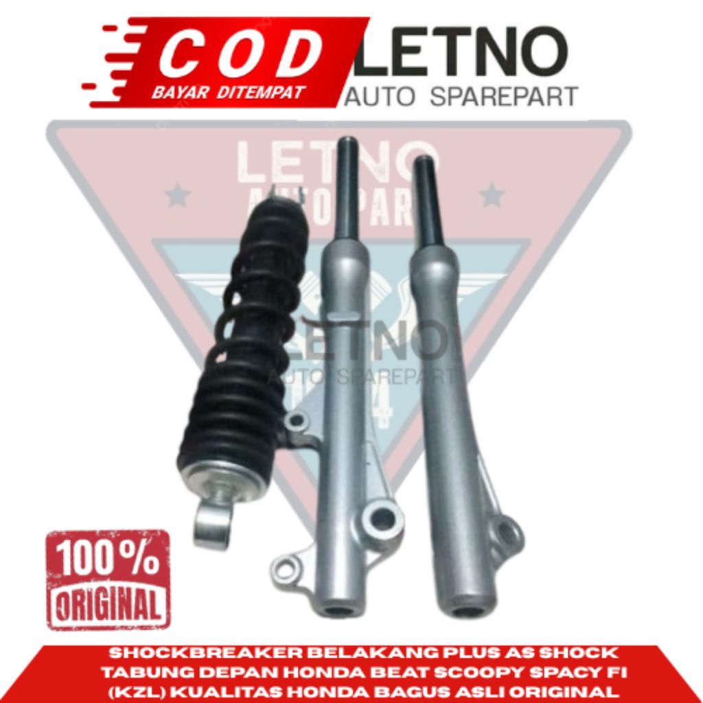 ShockBreaker Belakang Plus As Shock Tabung Depan Honda Beat Scoopy Spacy Fi (KZL) Kualitas Honda Bag