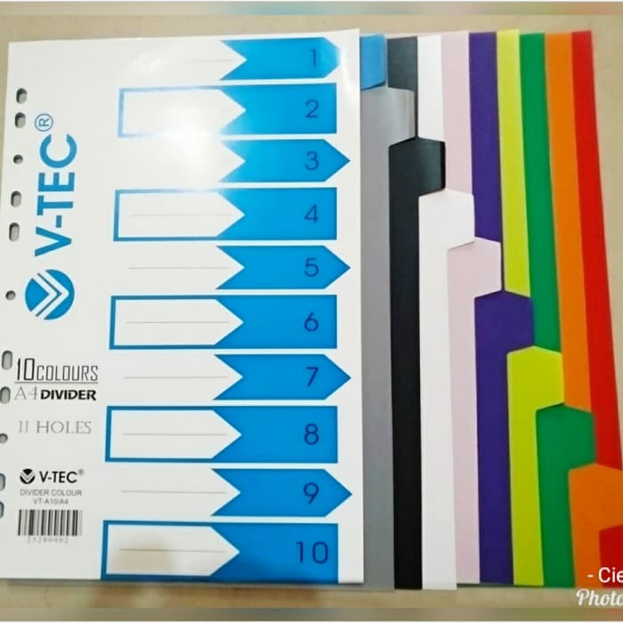 

Divider/pembatas kertas /Pembatas odner A4 10 lembar