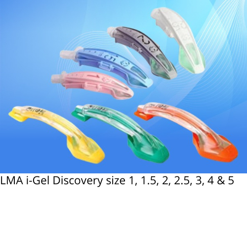 LMA/Laryngeal Mask Airway i-Gel Discovery size 1, 1.5, 2, 2.5, 3, 4 & 5