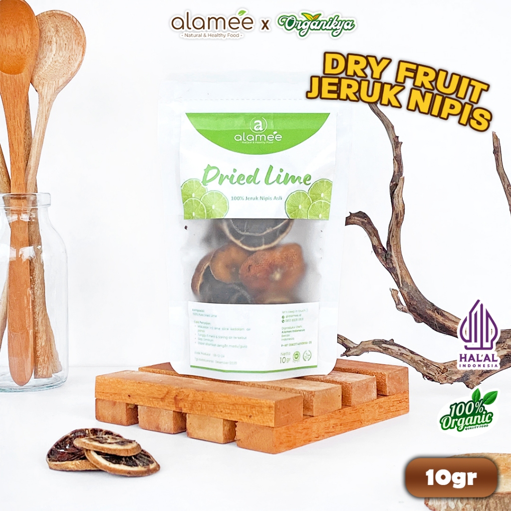 

ALAMEE Jeruk Nipis Kering Dried Lime Slice Tea Teh Herbal Buah Iris Organik Organic 10gr organikya