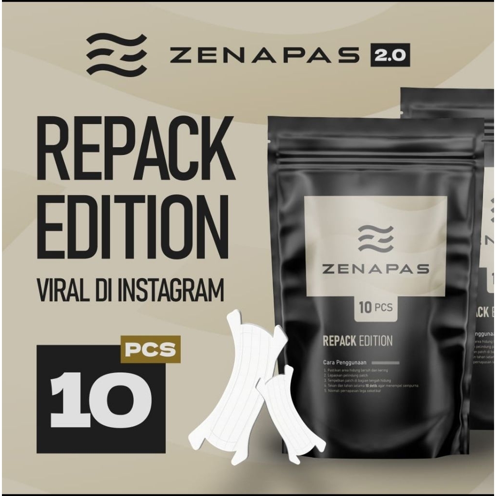 Zenapas Nasal Strip 2.0 (Zenapas Tape) Repack isi 10 pcs