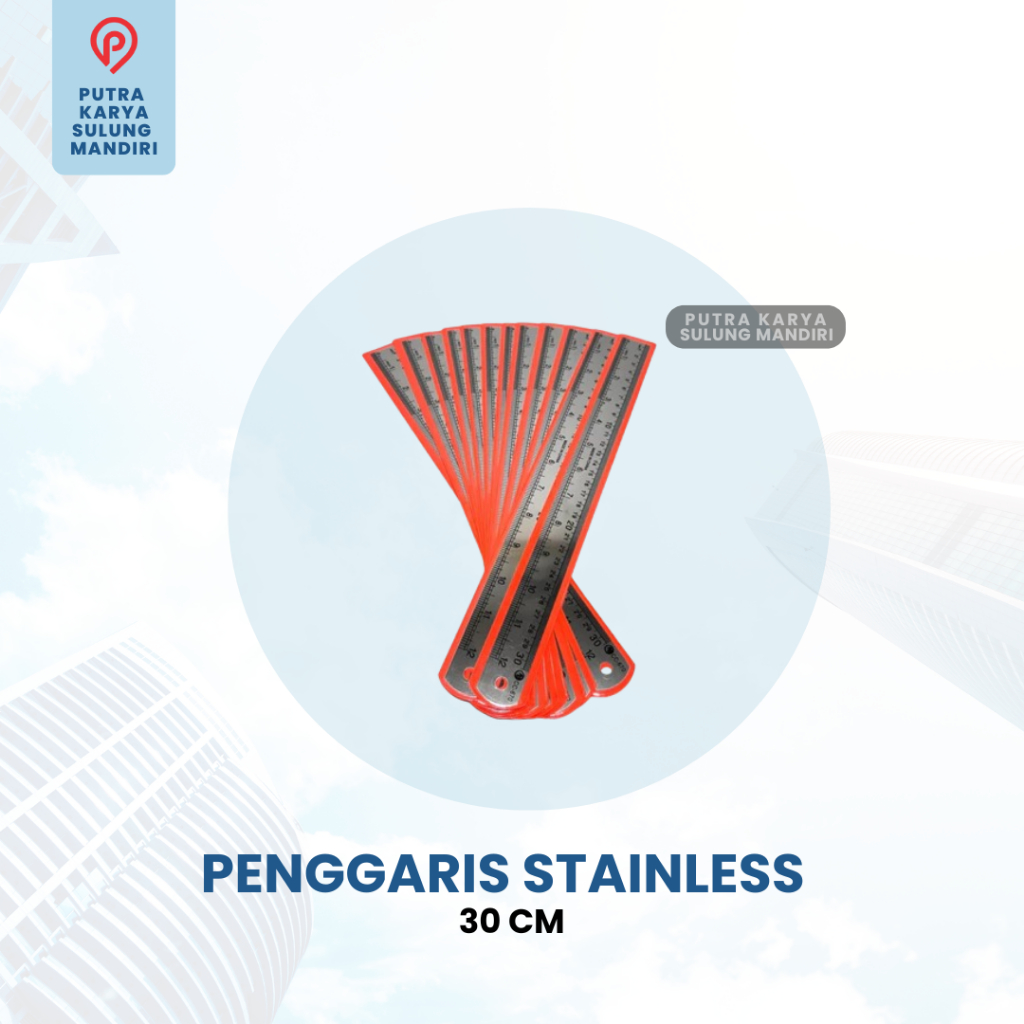 

PENGGARIS BESI STAINLESS 30CM