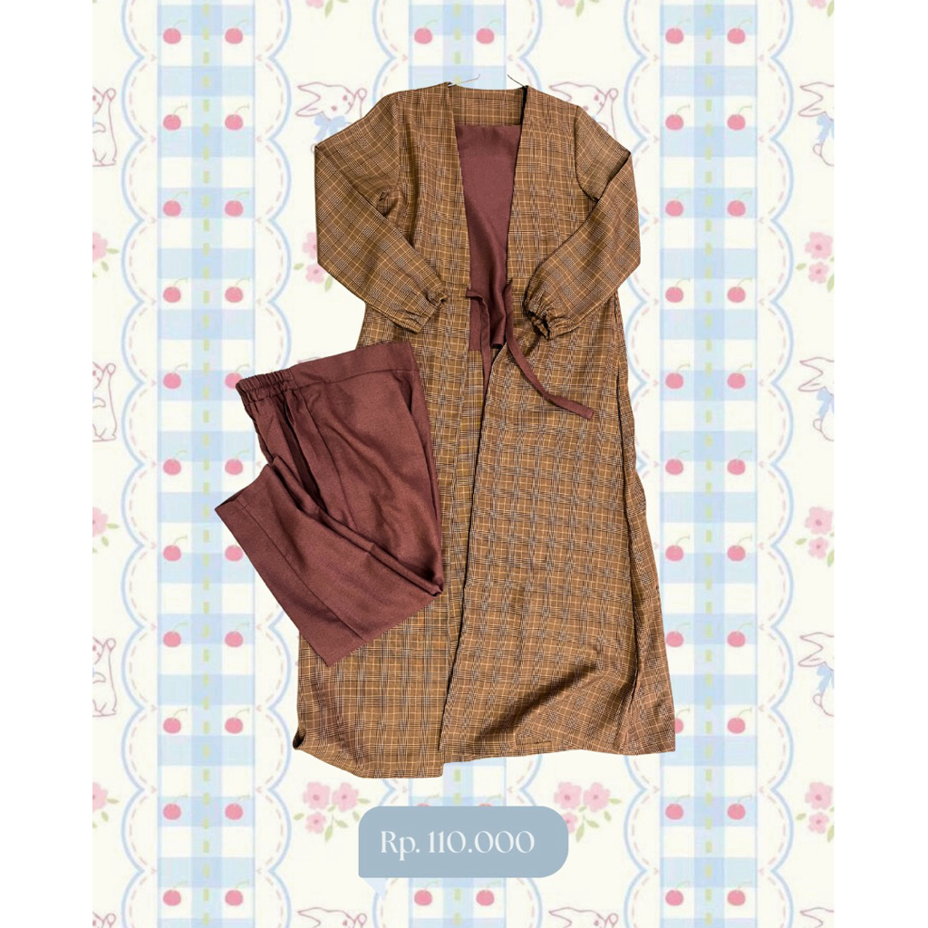 Preloved Dress Brukat Outer Dress One set Kondangan