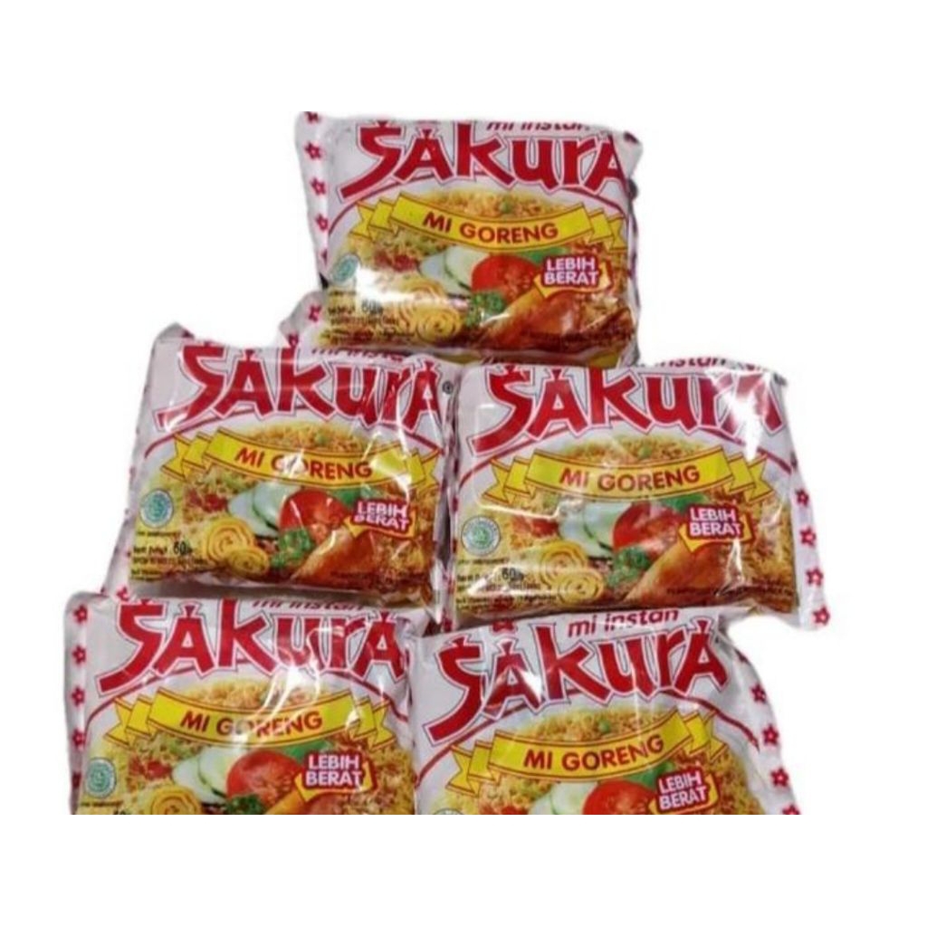 

( paketan) indomie sakura goreng 1paket isi 5pcs x 60gram...