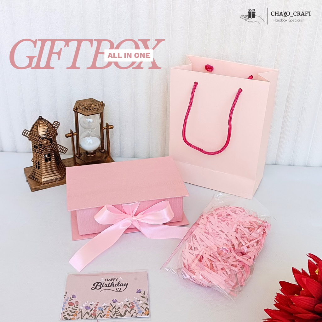 

Kotak Kado Paket Lengkap + Paperbag + Kertas Serut + Kartu Ucapan M