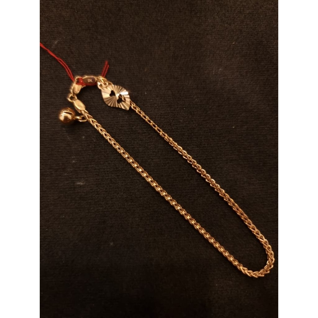 Gelang Emas Model Strudle Kadar 375