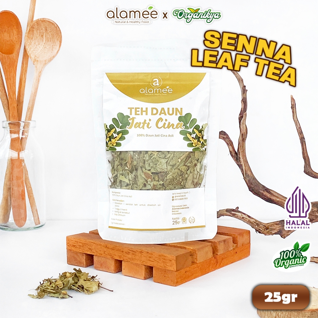 

Teh Daun Jati Cina Senna Leaf Tea Teh Herbal Alami Organik Organic 25 gr organikya