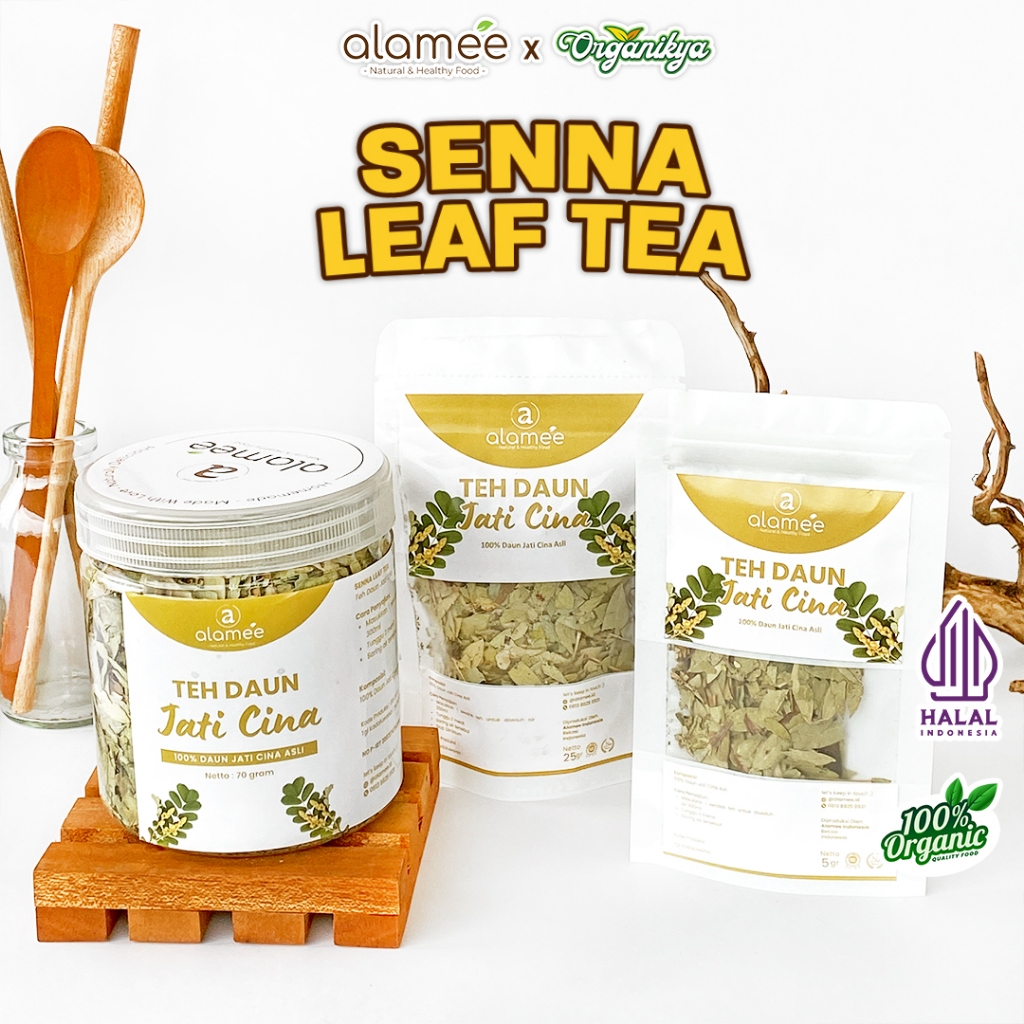 

Teh Daun Jati Cina Senna Leaf Tea Teh Herbal Alami Organik Organic Siap Seduh Minum organikya