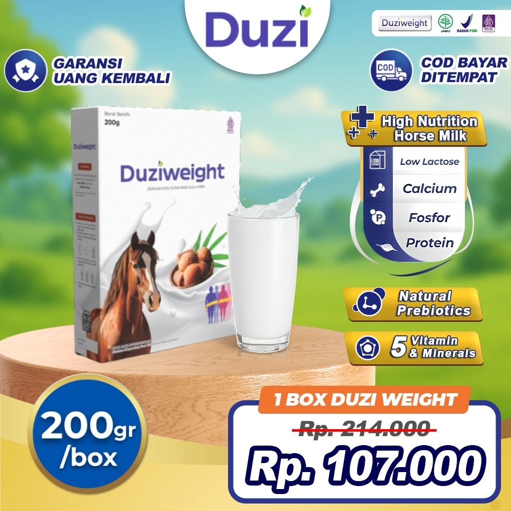 

Duzi Weight - Susu Kuda Penambah Berat Badan 100% Original