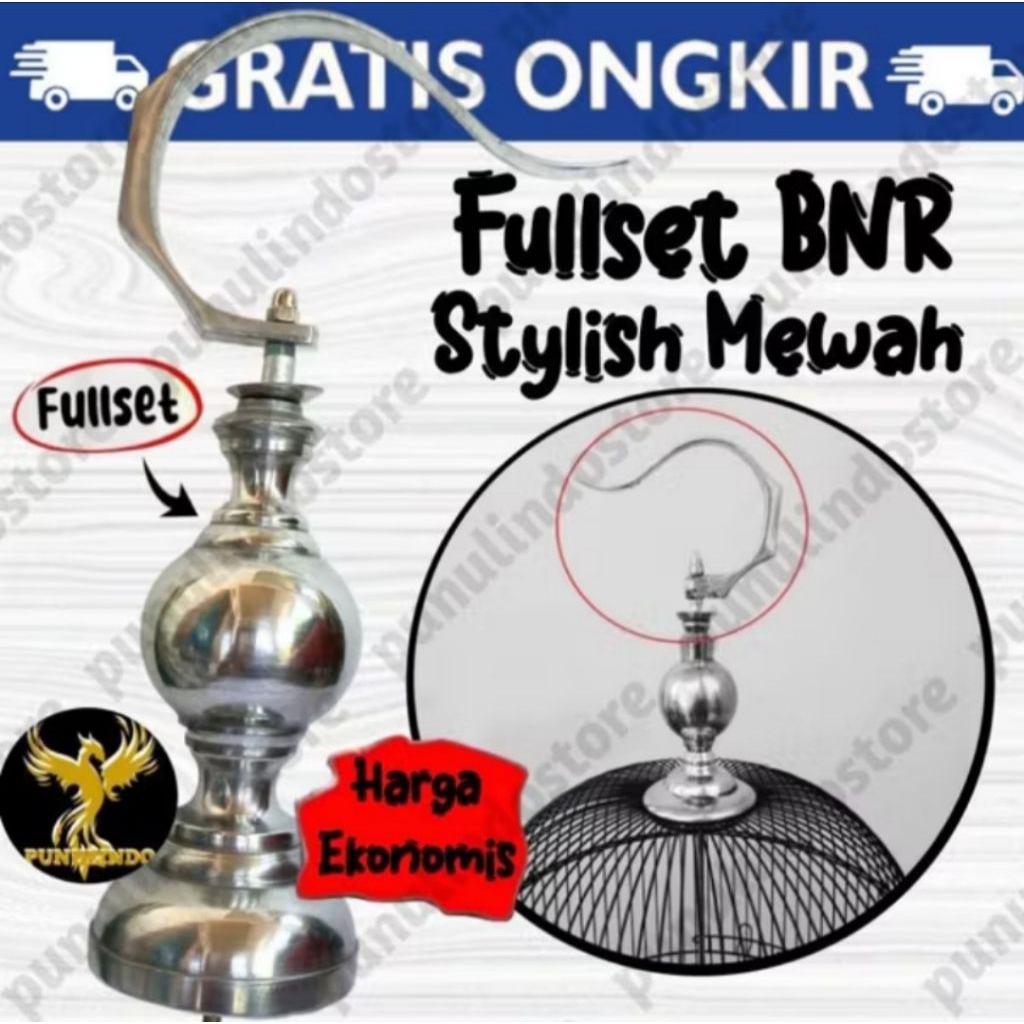 Gantungan Cantolan sangkar Love bird fullset pion BNR aluminium