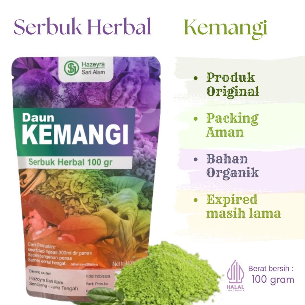 

bubuk serbuk daun kemangi 100gr