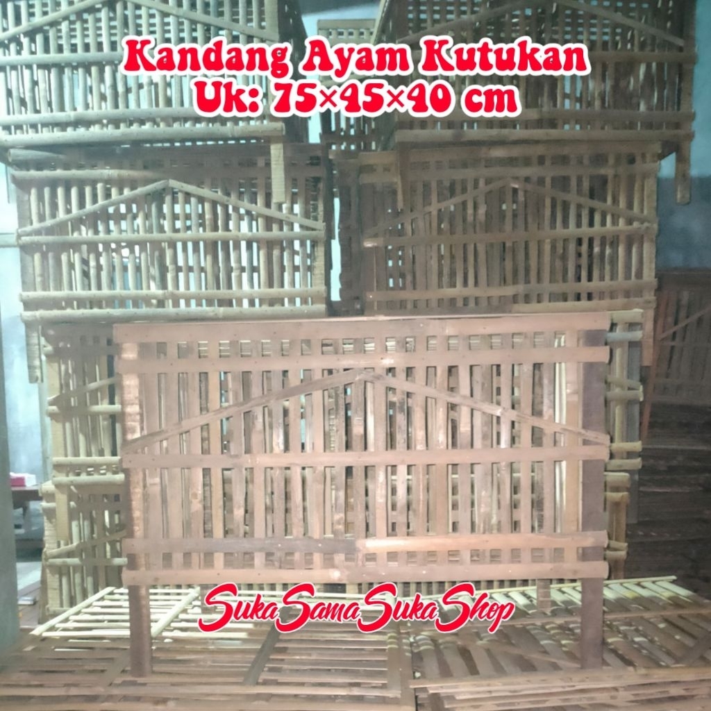 Kandang ayam bambu rakit