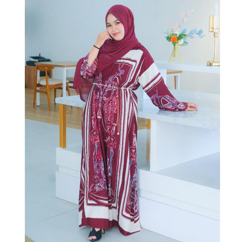Arnufi - Gamis Arrisa Rayon Aurora Busui