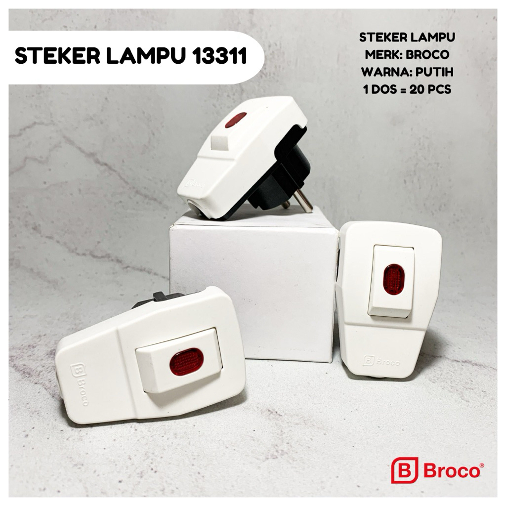 Broco Steker Lampu 13311