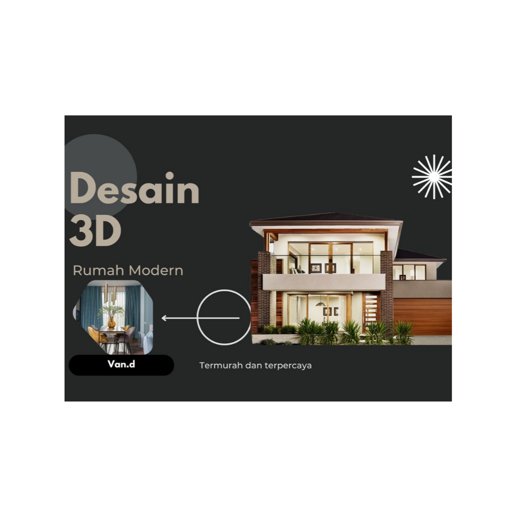 Desain rumah hotel video 3D eksterior interior denah RAB struktur bangunan