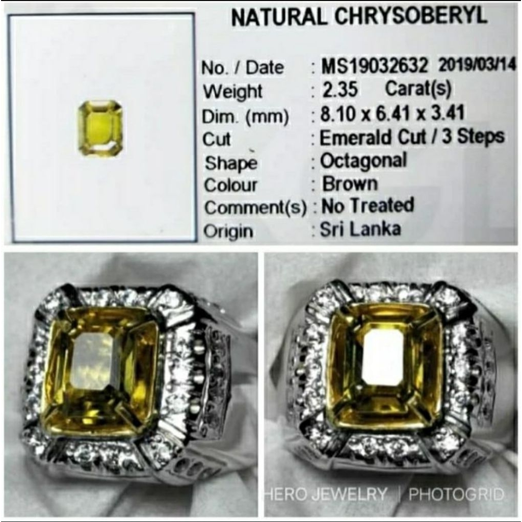 NATURAL CHRYSOBERYL SRILANKA Ada batu cats eye mata kucing blue sapphire safir ceylon star ruby birm